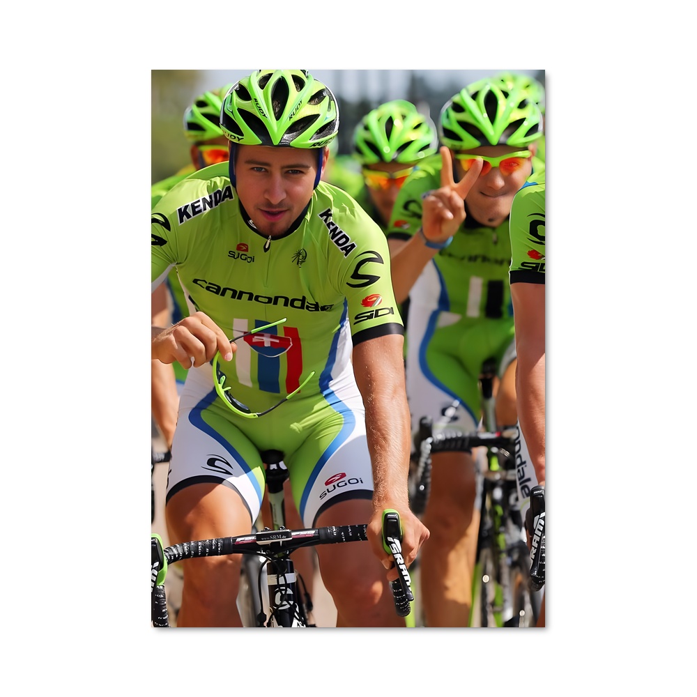 Poster Peloton Énergique – affiche Cyclisme